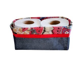 Organizador de baño (Jeans Rojo)