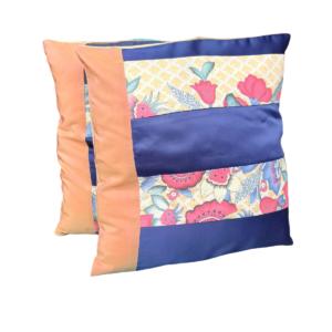 Pack Cojín más funda (Azul Naranja)